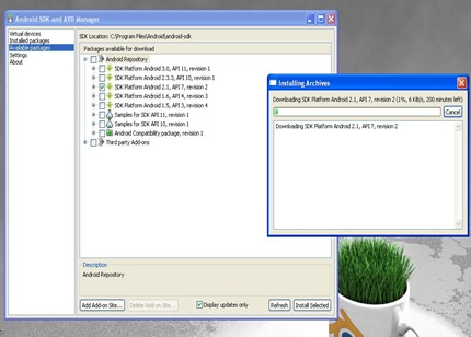 android sdk download ~5kb per second