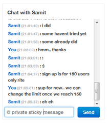 Online Baghchal  Play - chat - private sticky msg
